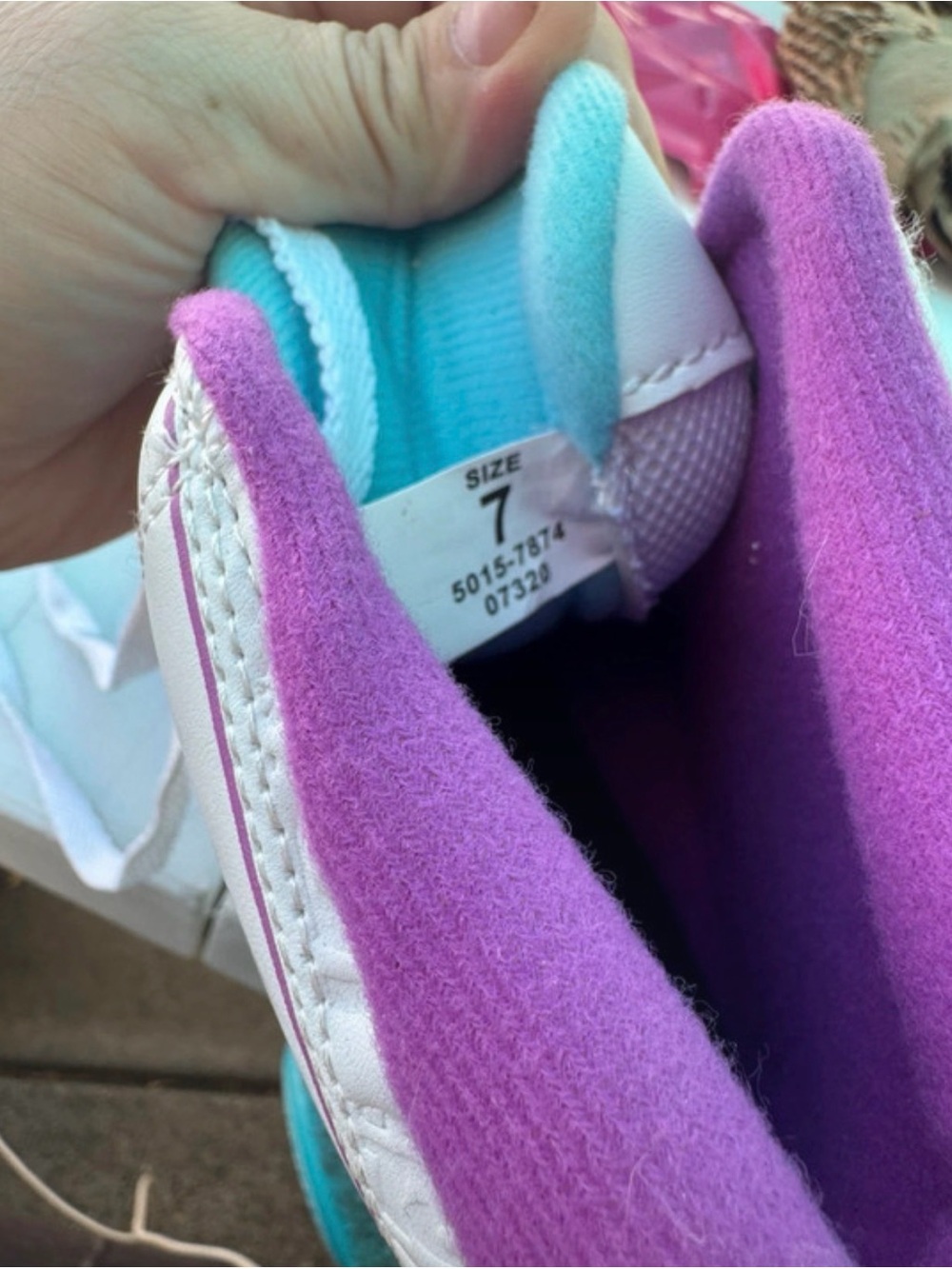 Classic White and Purple Women's Roller Skate size 7 - Picture 5 of 7